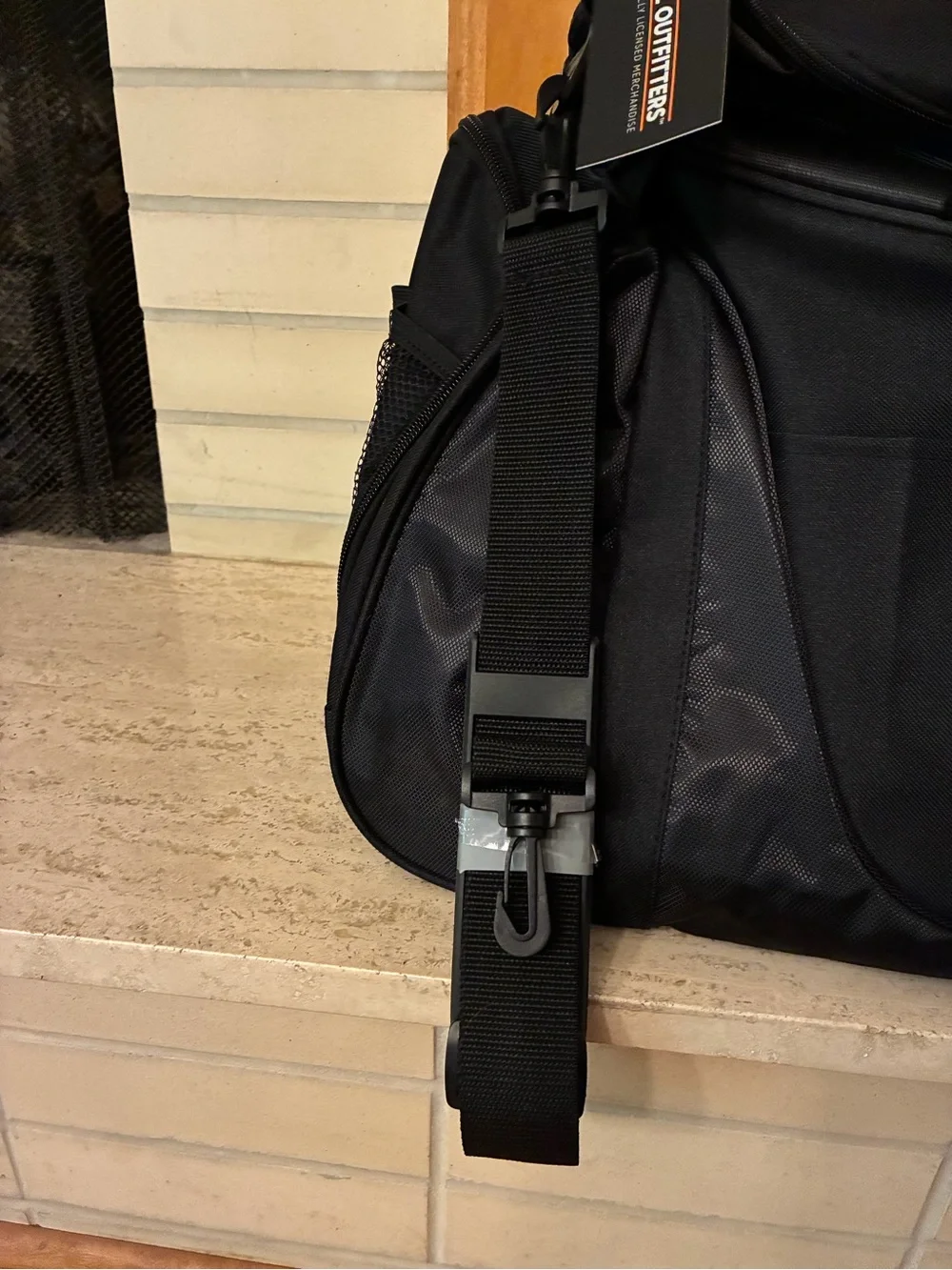 Stihl Outfitters Medium Two-Tone Duffel Bag Black Multiple Pockets Utility